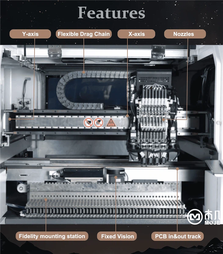 1200mm Long PCB Multifunctional Pick-and-Place Machine